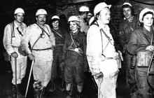 Zwiedzanie kopalni Jankowice - lata 70-te ub. wieku