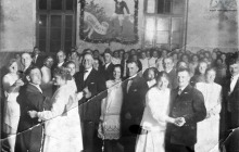 Szyby Blüchera lub Szyby Jankowice. Bal na zakończenie rozgrywek sportowych w palanta w latach 20-tych ub. wieku