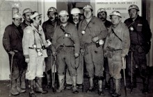 Kopalnia Jankowice - nadsztygarzy i szt. oddziałowi po wyjeździe – lata 80-te ub. wieku