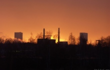Widok na kopalnię "Jankowice" z balkonu na Sztolniowej - 2007 rok (ze zbiorów własnych).