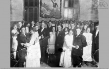 1920 - Bal na zakończenie rozgrywek w palanta. Większość zawodników to pracownicy "Blücher Schächte" - (foto ze zbiorów kopalni/H. Konska)