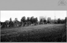 1968 - widok z okna Domu Górnika nr 2  w Boguszowicach Osiedlu - (foto ze zbiorów A. Vogel)