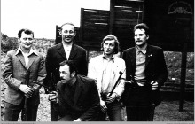 Lata 70-te ub. - Na strzelnicy kopalnianej – (foto ze zbiorów D. Kurczaka)