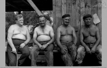 1974 - 4) Pracownicy KWK "Jankowice" oddelegowani do budowy nowego budynku socjalnego Ośrodka Wypoczynkowego w Kątach Rybackich - (foto dostarczone przez L. Adamczyka).