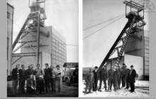 Lata 80-te ub. wieku - Dozór energomaszynowy przy szybie VI - (foto ze zbiorów M. Ochwata)