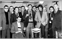 Lata 80-te ub. wieku - Spotkanie okolicznościowe pracowników dozoru wyższego - (foto ze zbiorów L. Adamczyka)