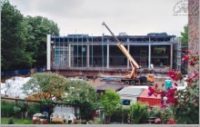 Lata 90-te ub. wieku - Dalsza budowa pływalni krytej, tym razem przez miasto Rybnik  - (foto ze zbiorów M. Semana)