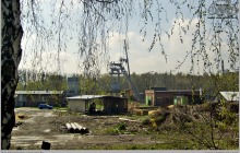 2008 - Demontaż wieży wyciągowej szybu IV, peryferyjnego - (foto ze zbiorów Piotra)